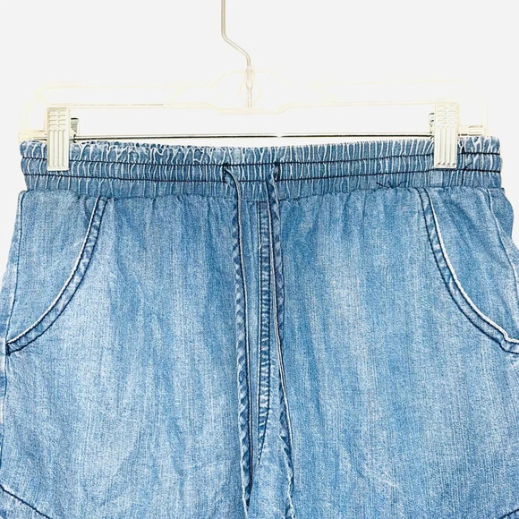 Universal Thread Chambray Medium Wash High Rise Fabric Shorts Xsmall Women’s - Picture 3 of 11